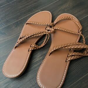 Braided Tan Sandals